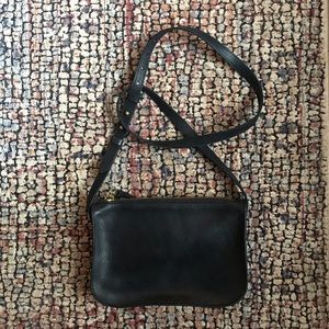 Madewell Black Leather crossbody bag